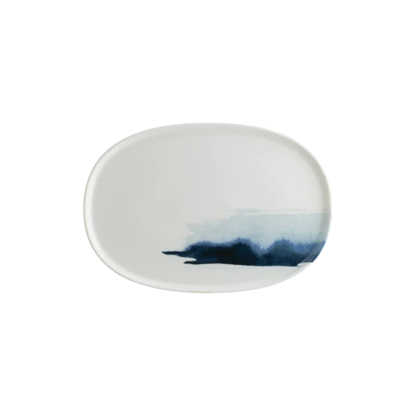 Bonna Blue Wave Hygge Oval Tabak 34 cm