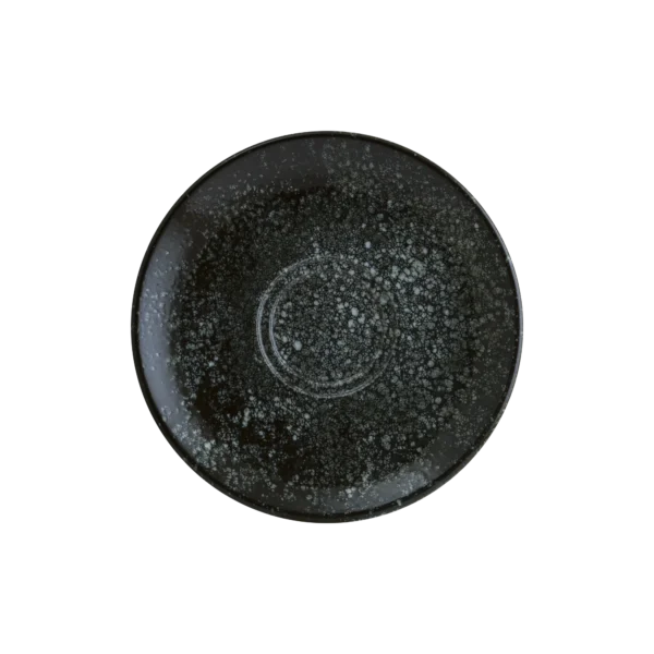 Bonna Cosmos Black Gourmet Kahve Fincanı Tabağı 16 cm