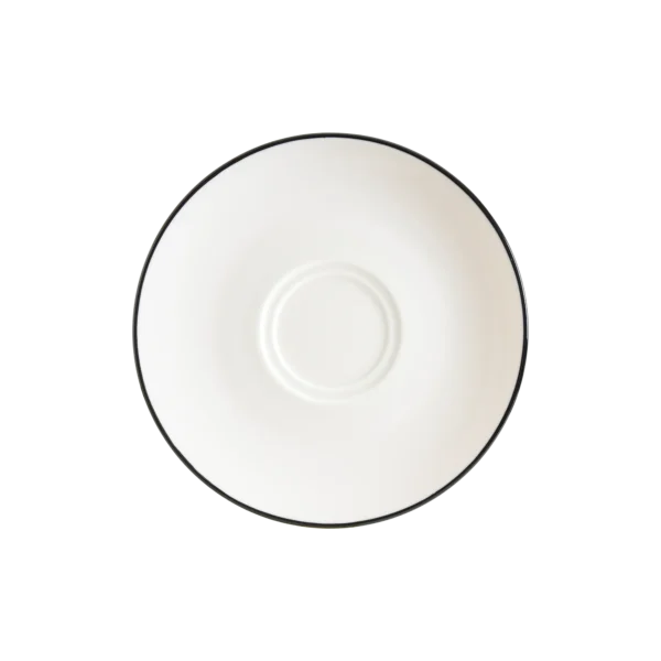 Bonna Linea Black Gourmet Kahve Fincanı Tabağı 16 cm
