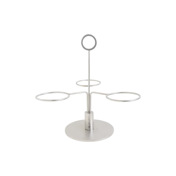 Bonna Clair Matte Silver 3 Katlı Sunum Standı