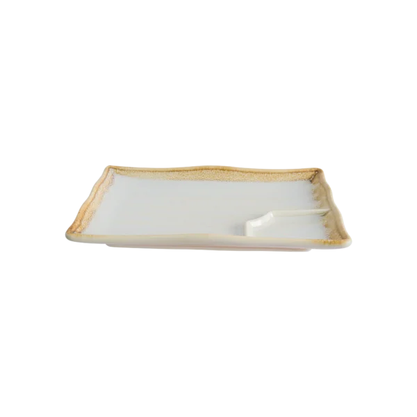 Bonna Wabi White Dikdörtgen Tabak 20.3 × 12.8 × 2.5 cm